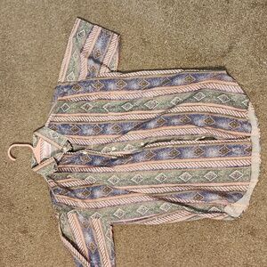 Vintage 90s western pattern button up